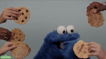 cookie monster eating GIF by Sesame Street