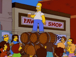 homer simpson cheers GIF