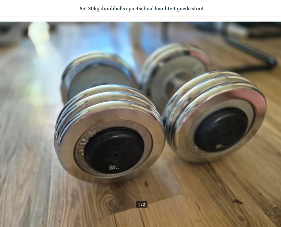Screen Capture 053 - ≥ Set 30kg dumbbells sportschool kwaliteit goede staat - Marktplaats_ - w...jpg