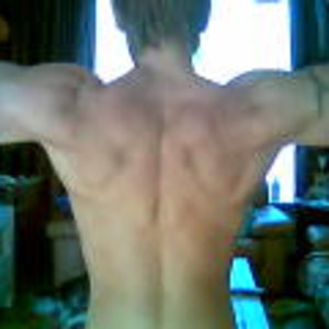 Rear double biceps