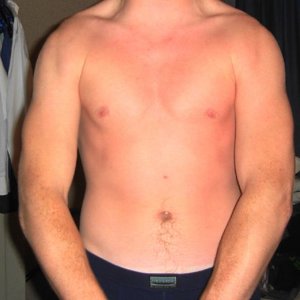 voorkant, na 1,5 jaar trainen...