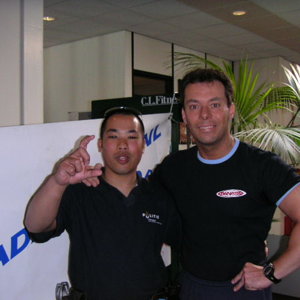 Ik met mijn maat Dave Hawk