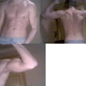 Voorkant, achterkant en biceps