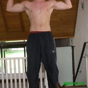 Front Double Bicep (No shirt)