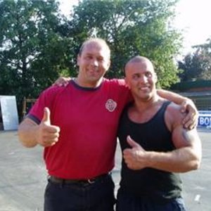 met de meester op de foto