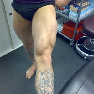 benen!!! volgende keer een goede pose.