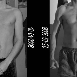 Verschil na 1.5 maand trainen