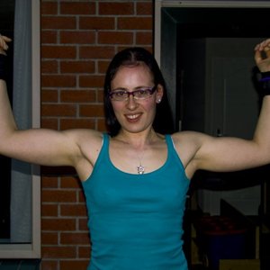 Mijn schouders en borst.