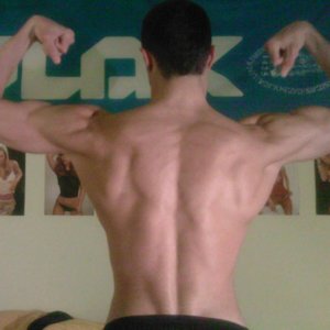 Back double biceps