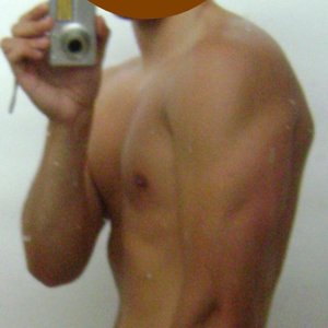 Zijkant, bruine smiley