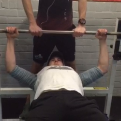 100kg Bench PR form check