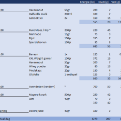 Mijn voedingsschema 1.0