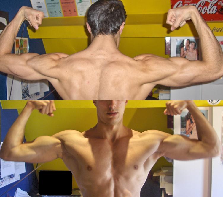 Back en Front Double Biceps