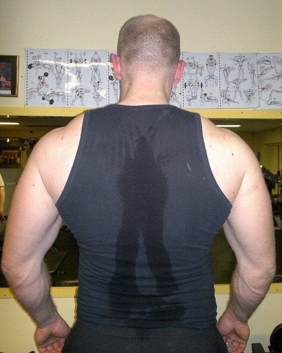 Creatief met zweet :P