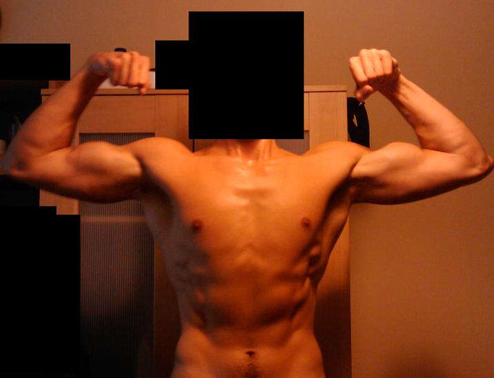 Eerste pic (front double biceps)