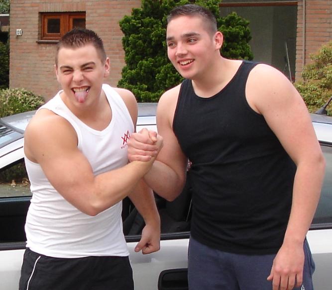 Ik met trainingsmaat