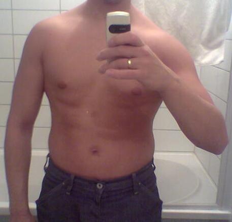 januari 2006 na 6 maanden niet trainen en slecht eten