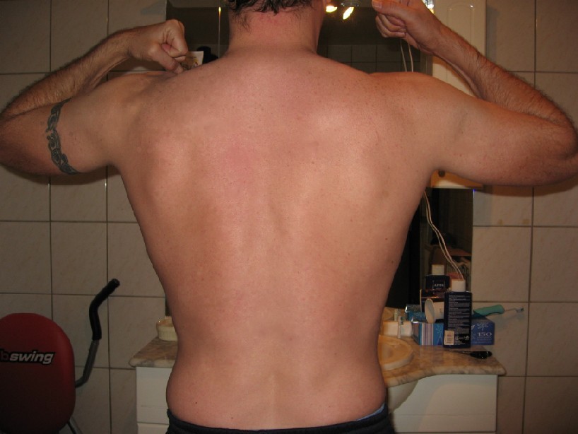 Mijn rug na tien maanden training