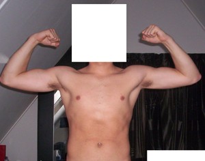 mijn voorkant na 1,5 maand 2 x per week trainen