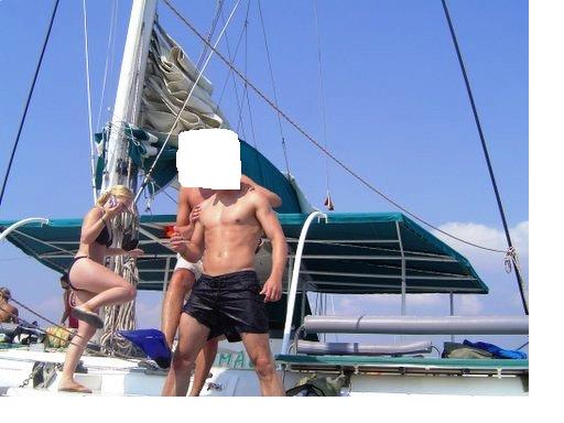 Op een catamaran, snorkelend in Mallorca