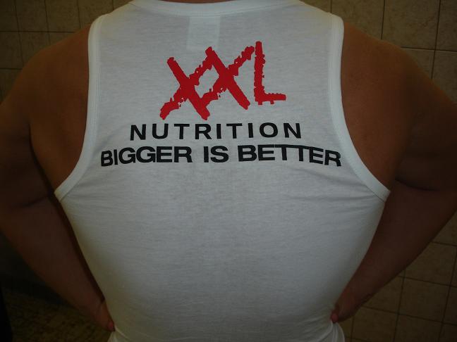 Rug + Nieuw shirt van Nutrition