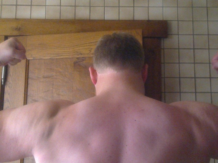 schouder + stukje rug