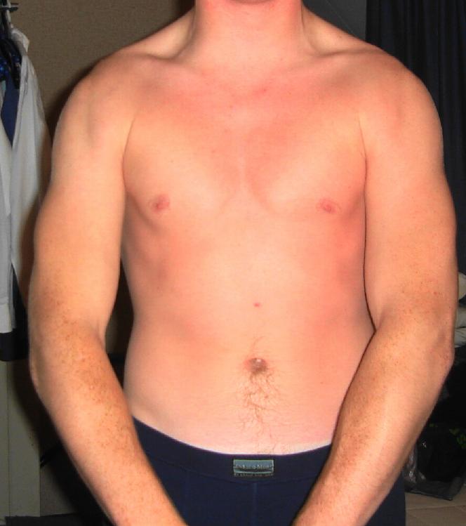 voorkant, na 1,5 jaar trainen...